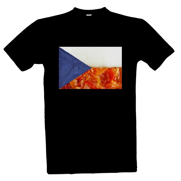 Tričko s potiskem pivo, lečo a rachota