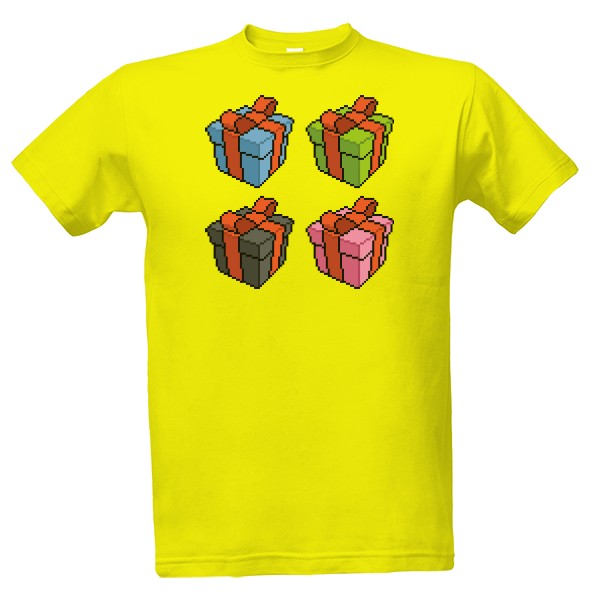 Tričko s potlačou Pixel gifts