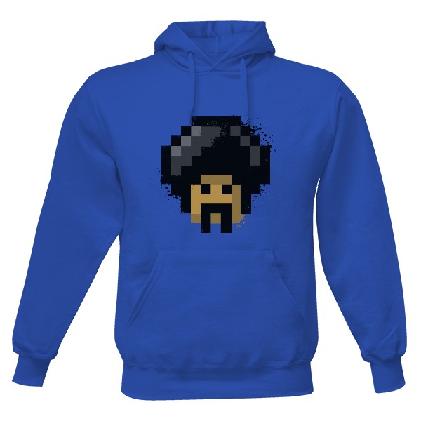 Pánská mikina s kapucí s potiskem Pixel Retro