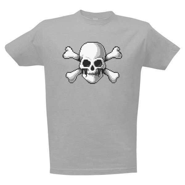 Tričko s potiskem Pixel-Skull - Pánské