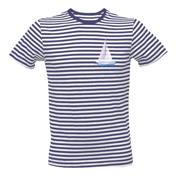 Plachetnice na pruhovaném triku