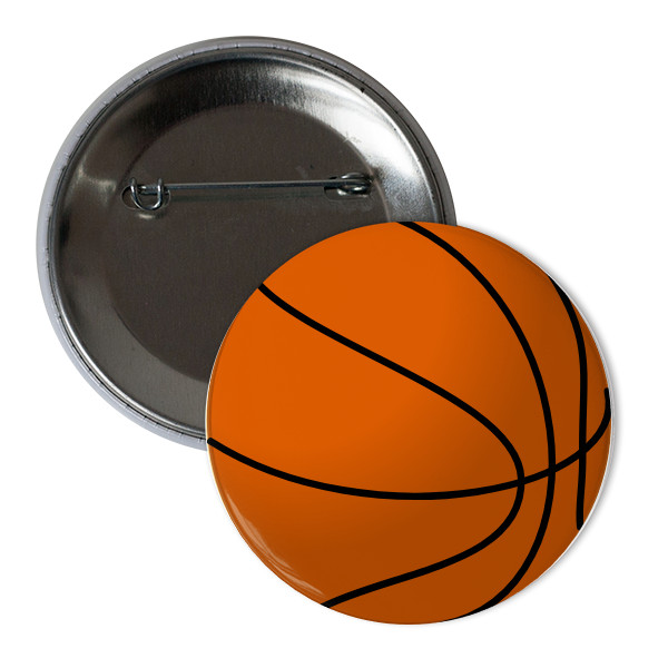 Odznak  s potlačou placka basketbal