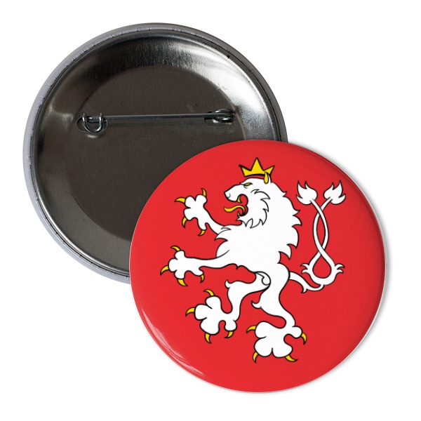 Odznáček  s potiskem Český lev