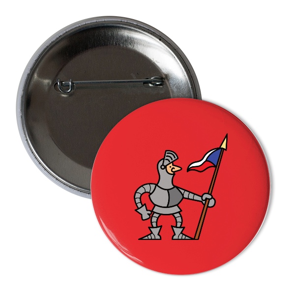 Odznáček  s potiskem Český rytíř