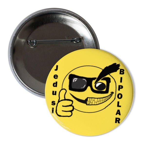 Odznáček  s potiskem Placka Jedu bipolar