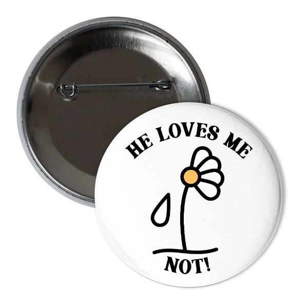 Odznak  s potlačou Placka - nemá mě rád