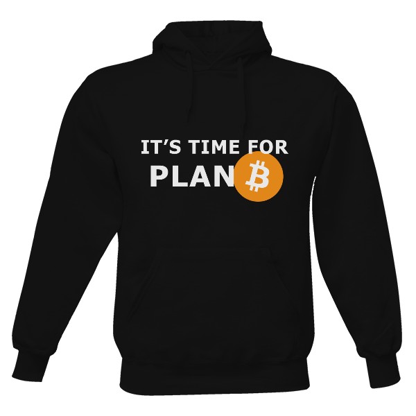 Pánska mikina s kapucňou s potlačou Plan B - mikina