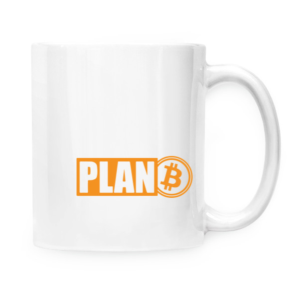 Cup white s potiskem Plan btc