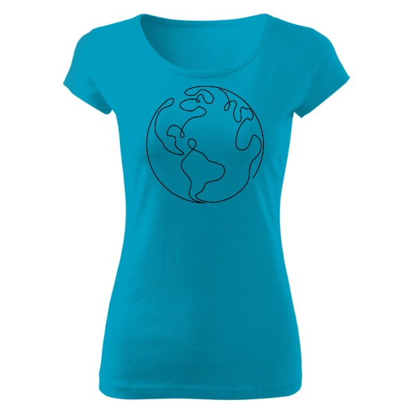 Tričko s potiskem Země