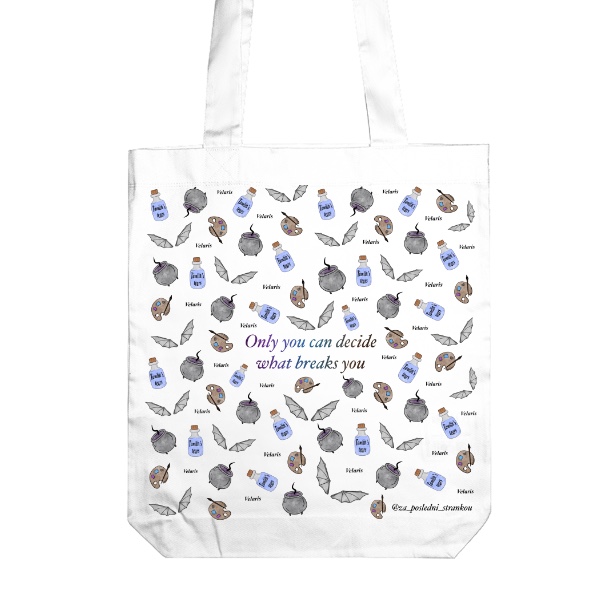 Plátěná taška Dvůr trnů a růží