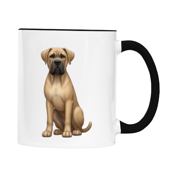 Hrnek malý barevný s potiskem Plavý Cane Corso