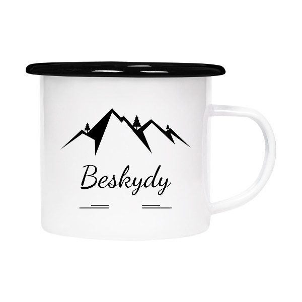 Plecháčik- smaltový lem s potlačou Plecháček Beskydy