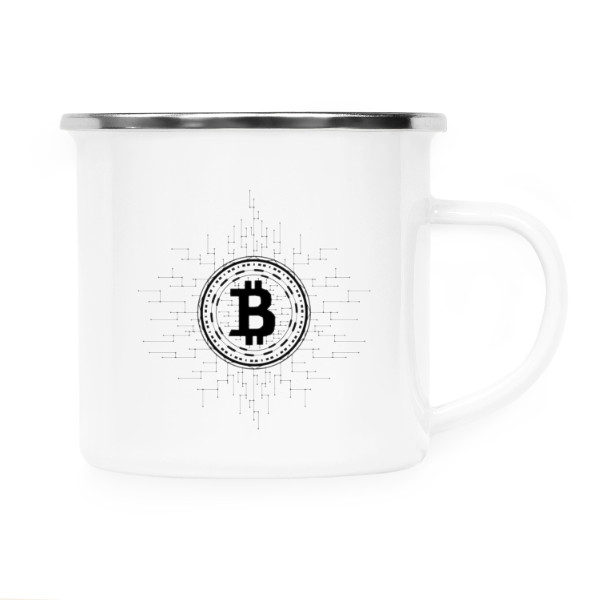 Plecháček - nerezový lem s potiskem Plecháček btc black