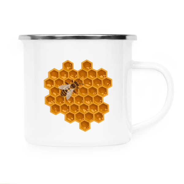 Plecháček - nerezový lem s potiskem Plecháček Honeybee