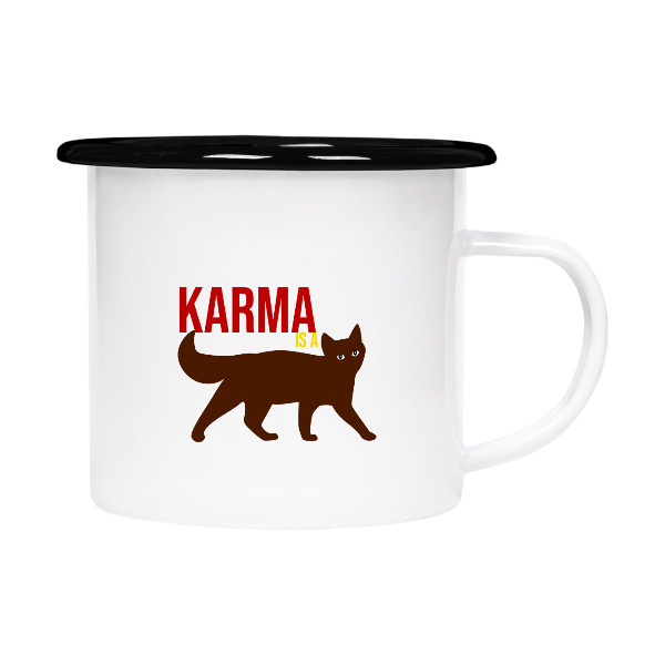 Plecháček "Karma Is A Cat"