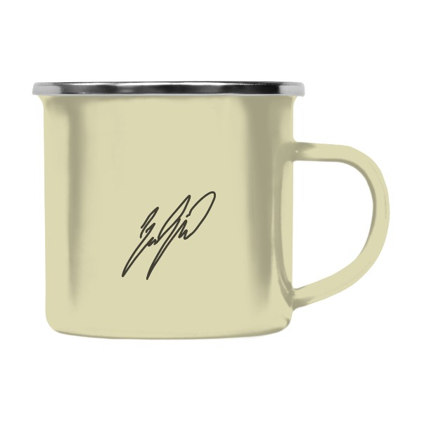 Barevný plecháček - nerezový lem s potiskem Lukyho podpis 