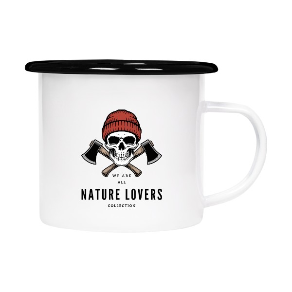 Plecháčik- smaltový lem s potlačou NATURE LOVERS