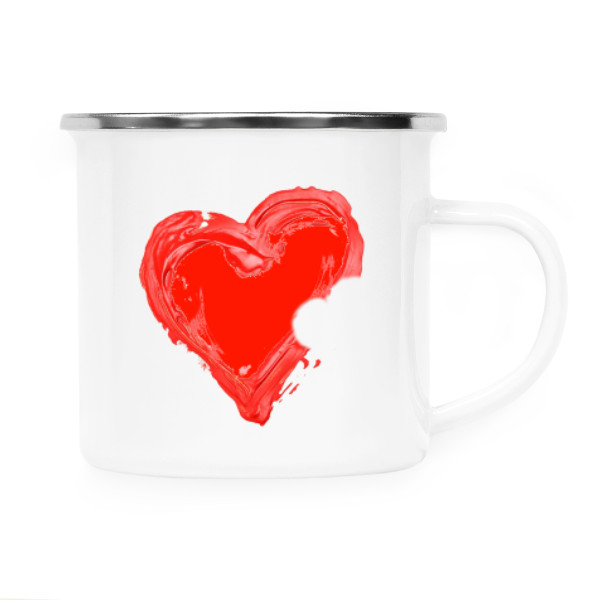 Plecháčik - nerezový lem s potlačou Plecháček od srdce