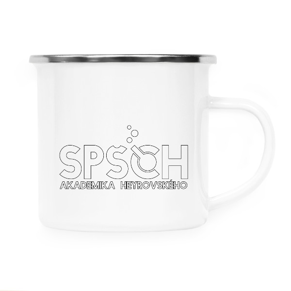 Tin mug - stainless hem s potiskem Nový produkt