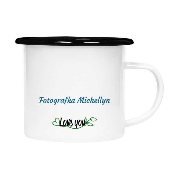 Plecháček - smaltový lem s potiskem Plecháček