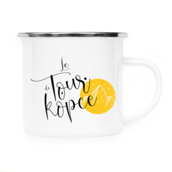 Plecháček - nerezový lem s potiskem Le Tour de Kopce