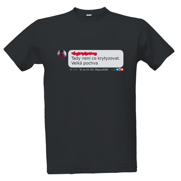 Tričko s potiskem Velká pochva - světlý motiv