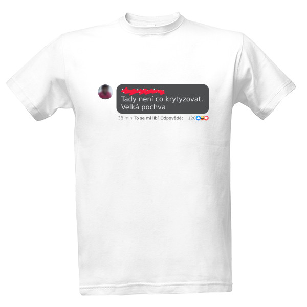 Tričko s potiskem Velká pochva - tmavý motiv