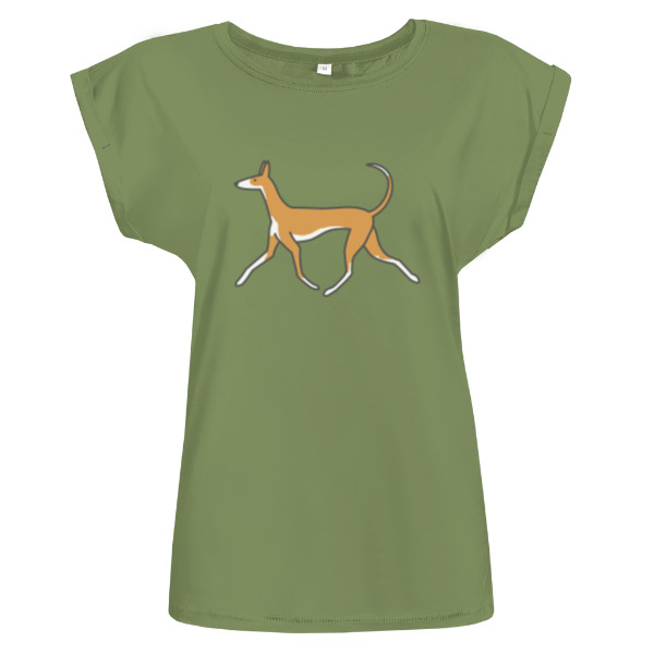 Tričko s potlačou Podenco běžící I