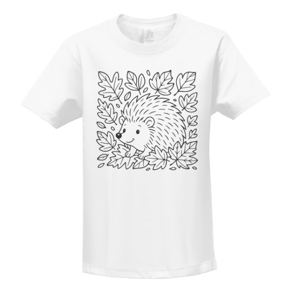 Podzimní omalovánky - ježek