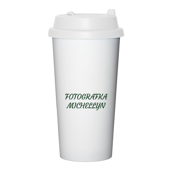 Cestovní nerezový hrnek s potiskem Pokladnička 