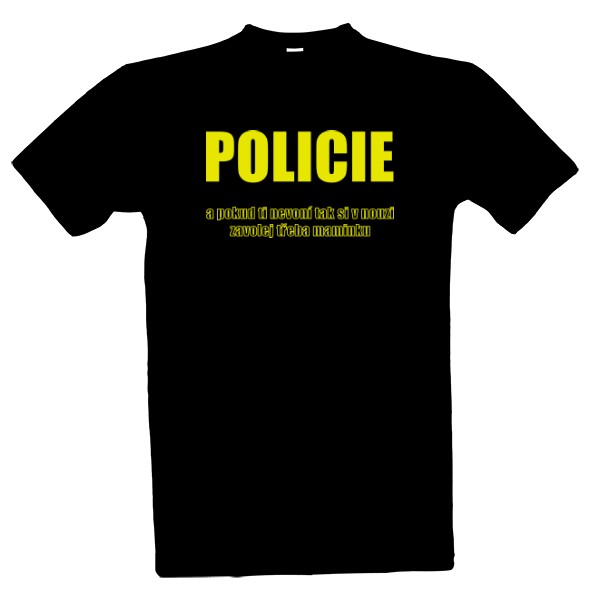 Tričko s potiskem policie