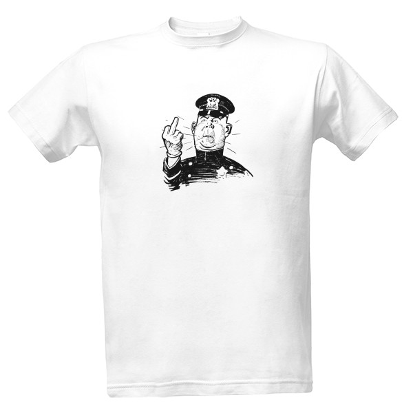 Tričko s potlačou policista