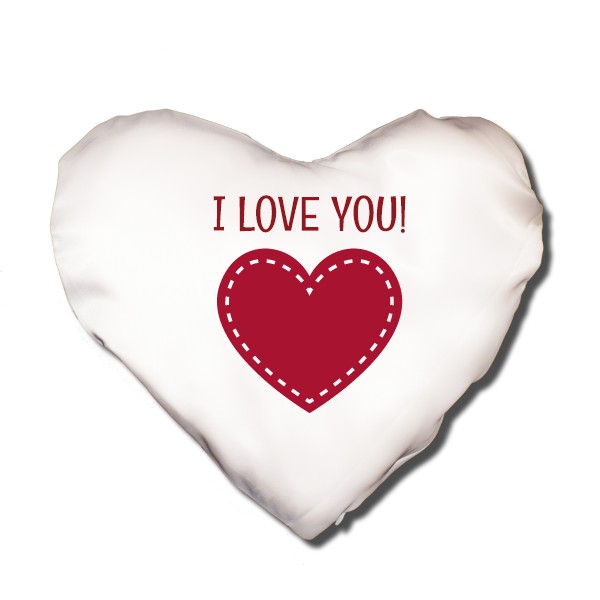 Polštář I love you-UPRAVITELNÝ NÁPIS