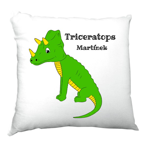 Polštářek s triceratopsem