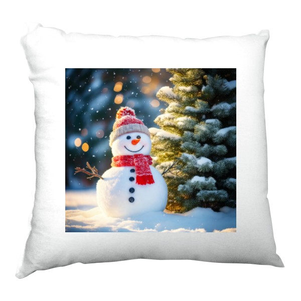Polštářek se sněhulákem