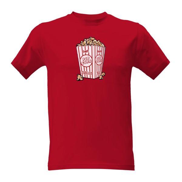 Tričko s potiskem Pop Corn