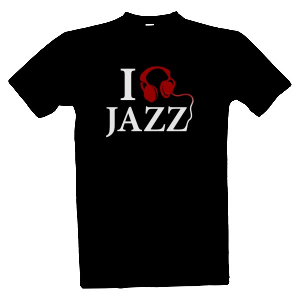 Tričko s potiskem Poslouchám jazz 2