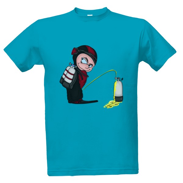 Tričko s potiskem Potapěč twin set