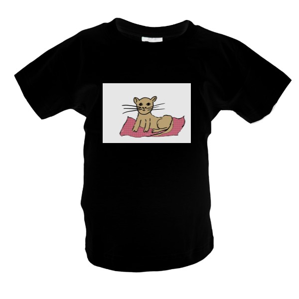 Tričko s potiskem Dětské tričko - kočka
