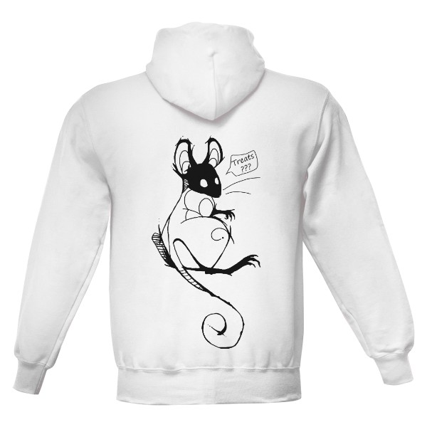 Pánská mikina s kapucí Just Hoods s potiskem Potkánek