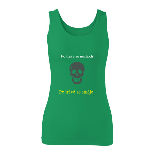 Tričko s potiskem Po trávě
