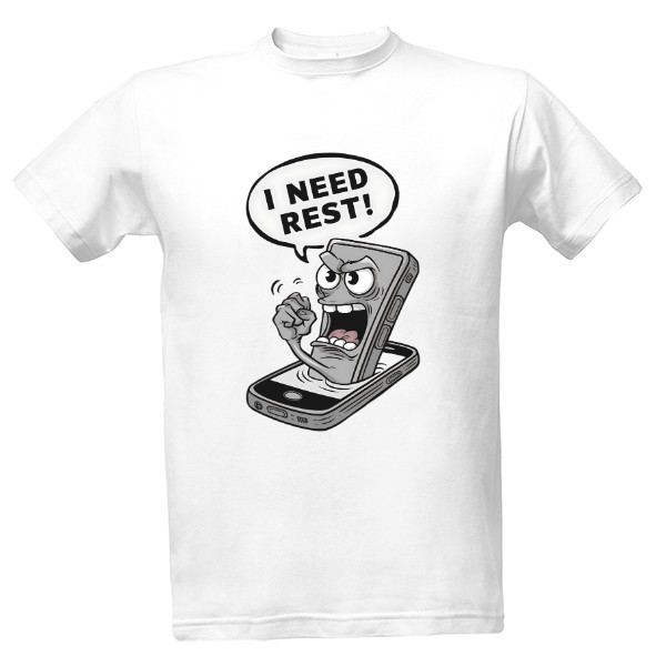 Tričko s potlačou Potrebujem oddych!