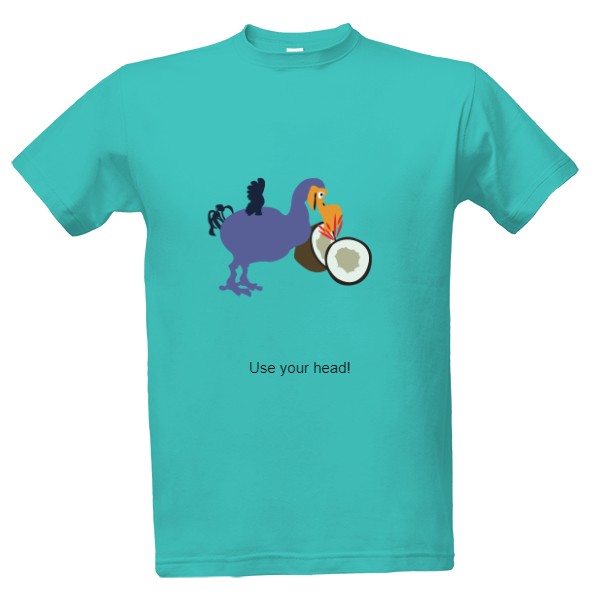 Tričko s potiskem používej hlavu!