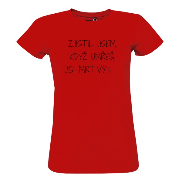 Tričko s potiskem Poznání 