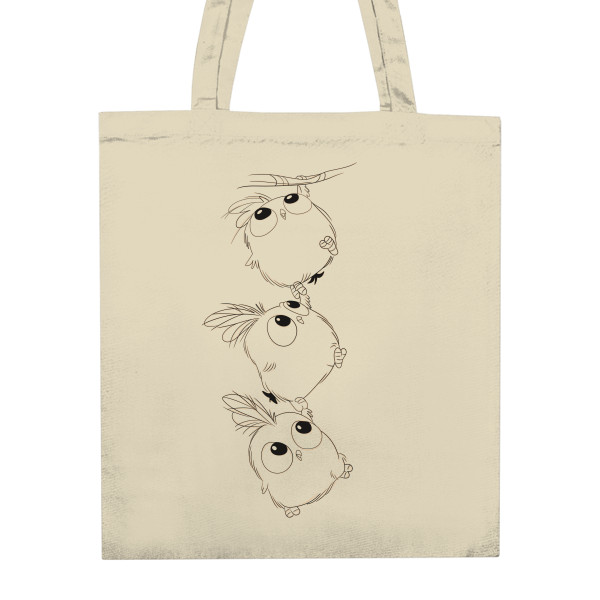 Nákupní taška unisex s potiskem Pozor kuřatka