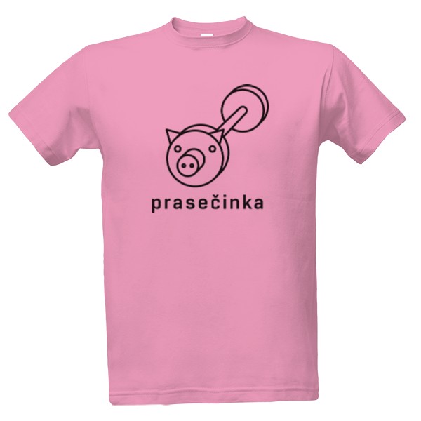 Tričko s potiskem prasečinka černá