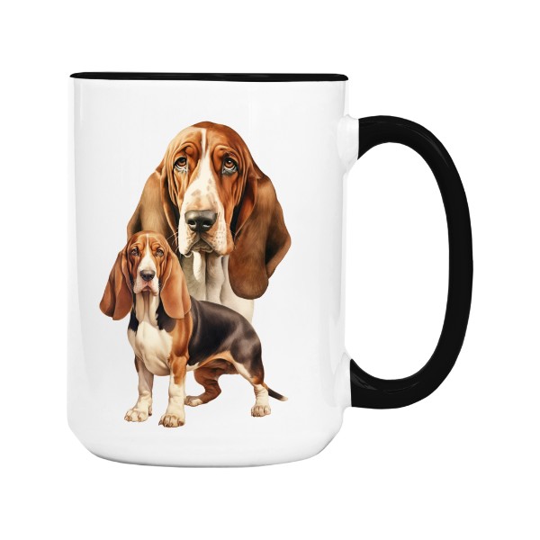 Přátelský Basset hound 