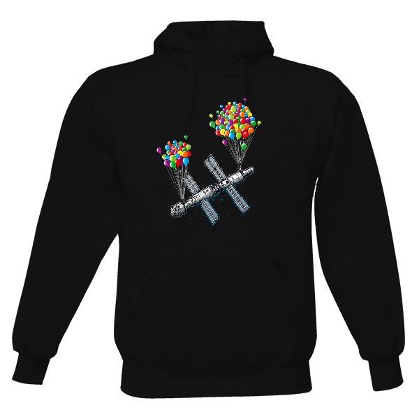 Pánská mikina s kapucí s potiskem Pravda o družicích