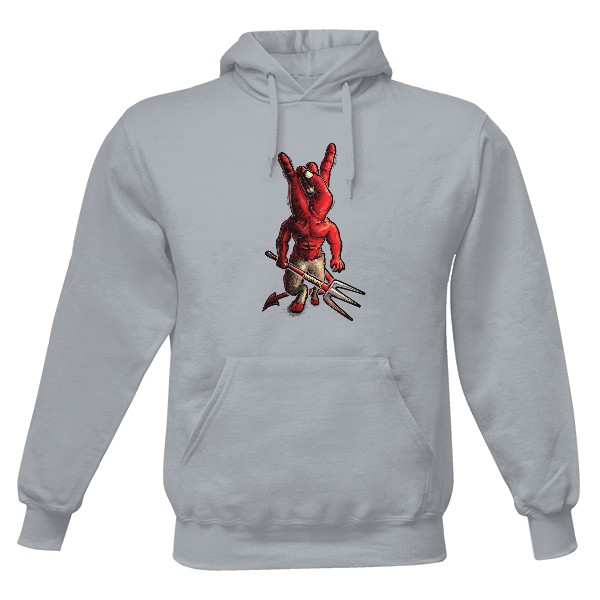 Pánská mikina s kapucí s potiskem Pravé rohy