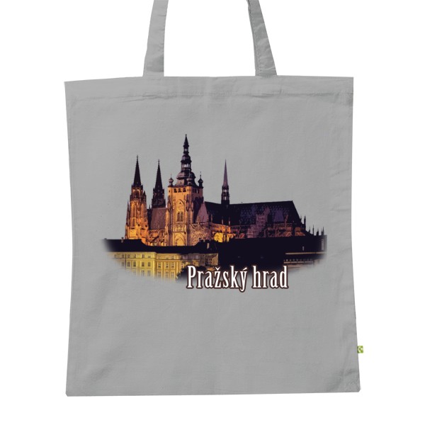 BIO plátěná taška s potiskem Pražský hrad